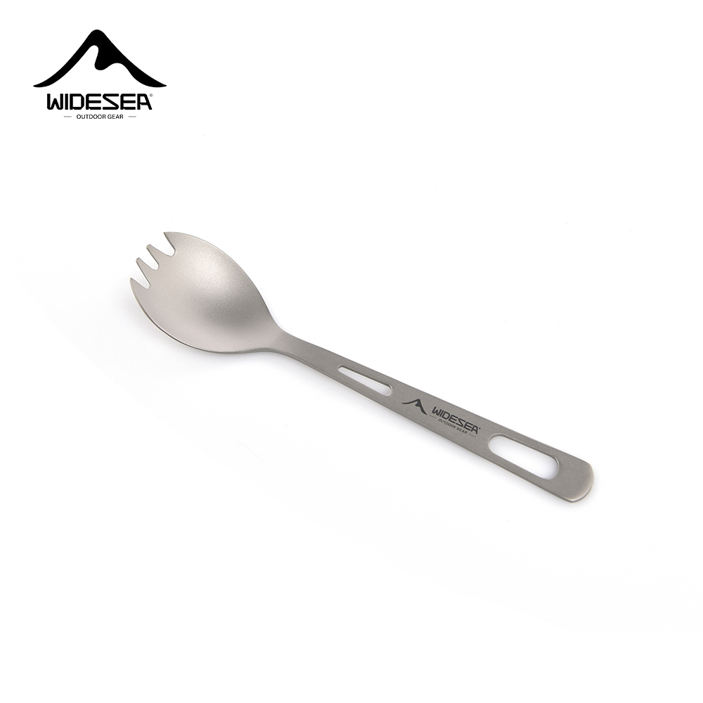 Kitchen Gadgets Sale - ชุดอุปกรณ์ทำอาหารสำหรับแคมป์ปิ้ง Widesea ช้อนส้อมไทเทเนียม อุปกรณ์บนโต๊ะอาหารสำหรับเดินทาง ช้อนส้อมกลางแจ้ง อุปกรณ์ครัว