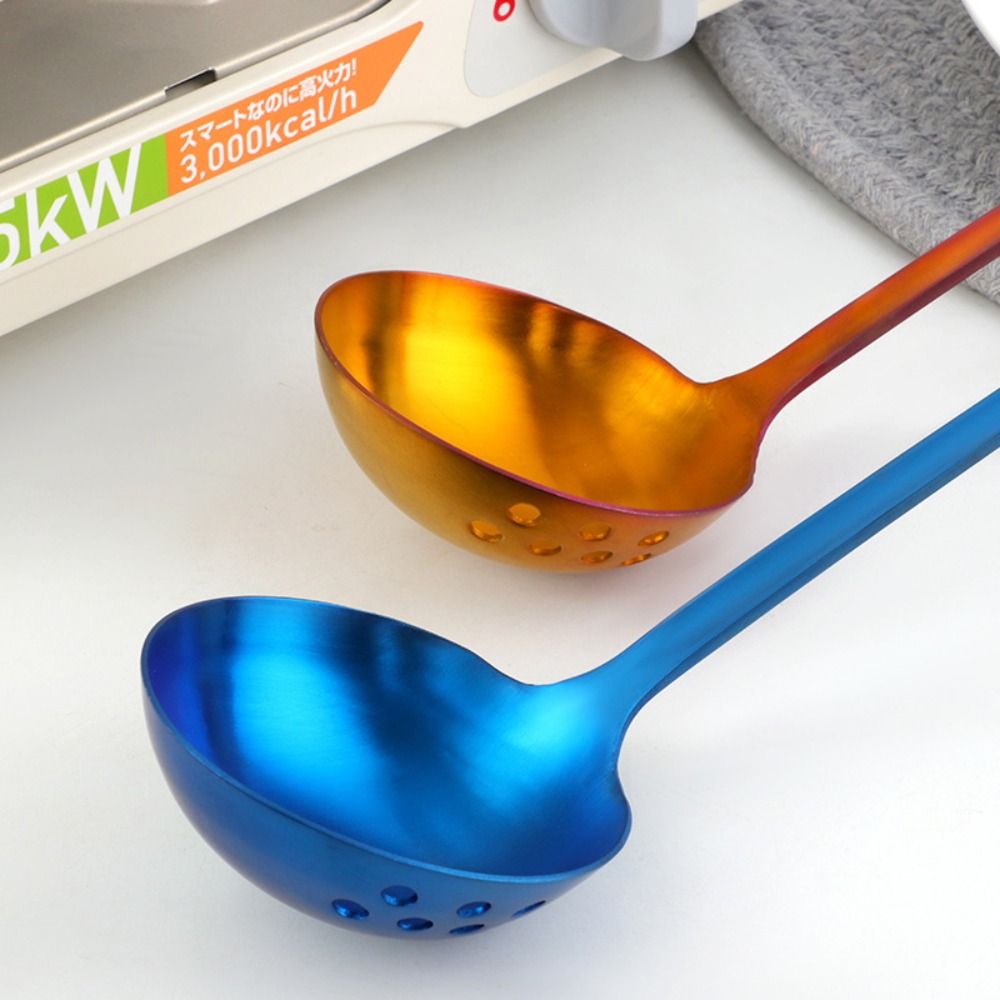 Kitchen.Gadgets With A Z - ทัพพีรูปตัว Z ด้ามยาว ป้องกันความร้อน ตัวกรองน้ำมัน ทัพพีตักซุป