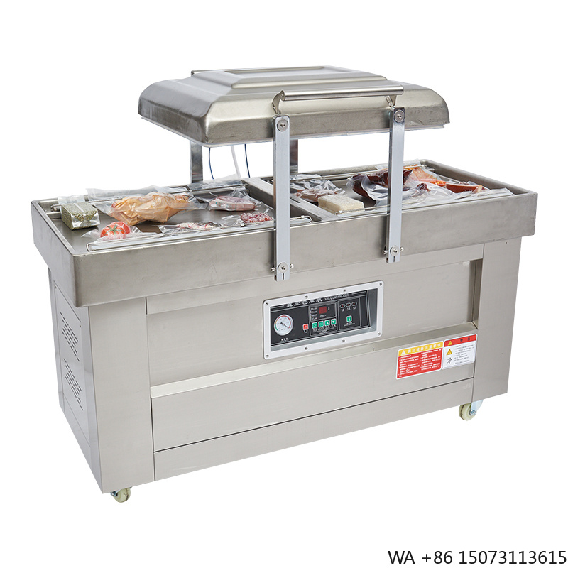Food Vacuum Sealer - เครื่องซีลสูญญากาศแบบกึ่งอัตโนมัติสองห้อง รุ่น DZ400/2SB สำหรับบรรจุภัณฑ์ฟิล์ม ถุงฟอยล์
