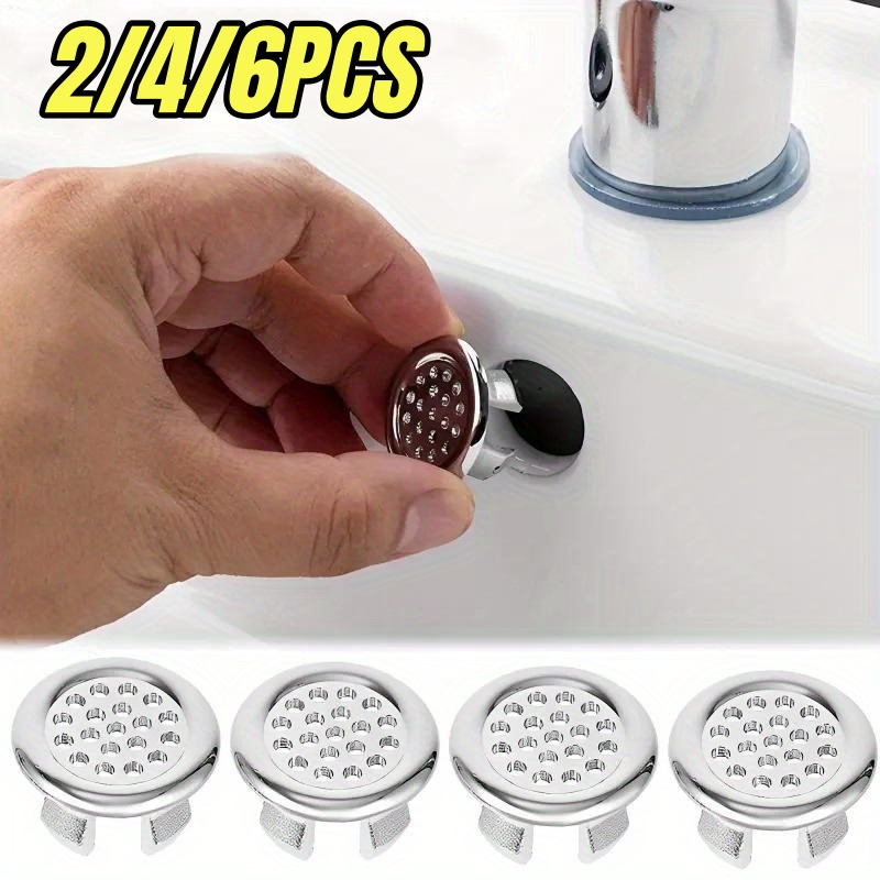 Kitchen Gadgets Hacks - ฝาครอบท่อระบายน้ำอ่างล้างหน้า/อ่างล้างจาน พลาสติก 2/4/6 ชิ้น แบบวงแหวน อะไหล่เปลี่ยน