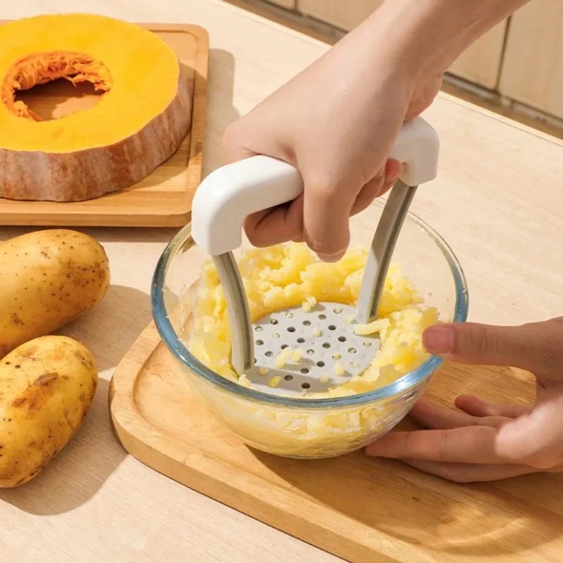 Kitchen Gadgets Juicer - เครื่องบดมันฝรั่งแบบมือถือ ทนทาน พร้อมด้ามจับกันลื่น เครื่องบดผักและผลไม้ อุปกรณ์ครัว