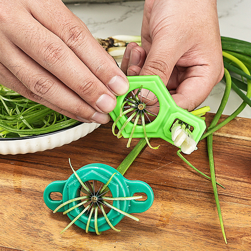 Kitchen Gadgets Drawing - เครื่องหั่นต้นหอม 1 ชิ้น เครื่องตัดต้นหอมแบบเส้น เครื่องหั่นผักละเอียดพิเศษ อุปกรณ์ครัว