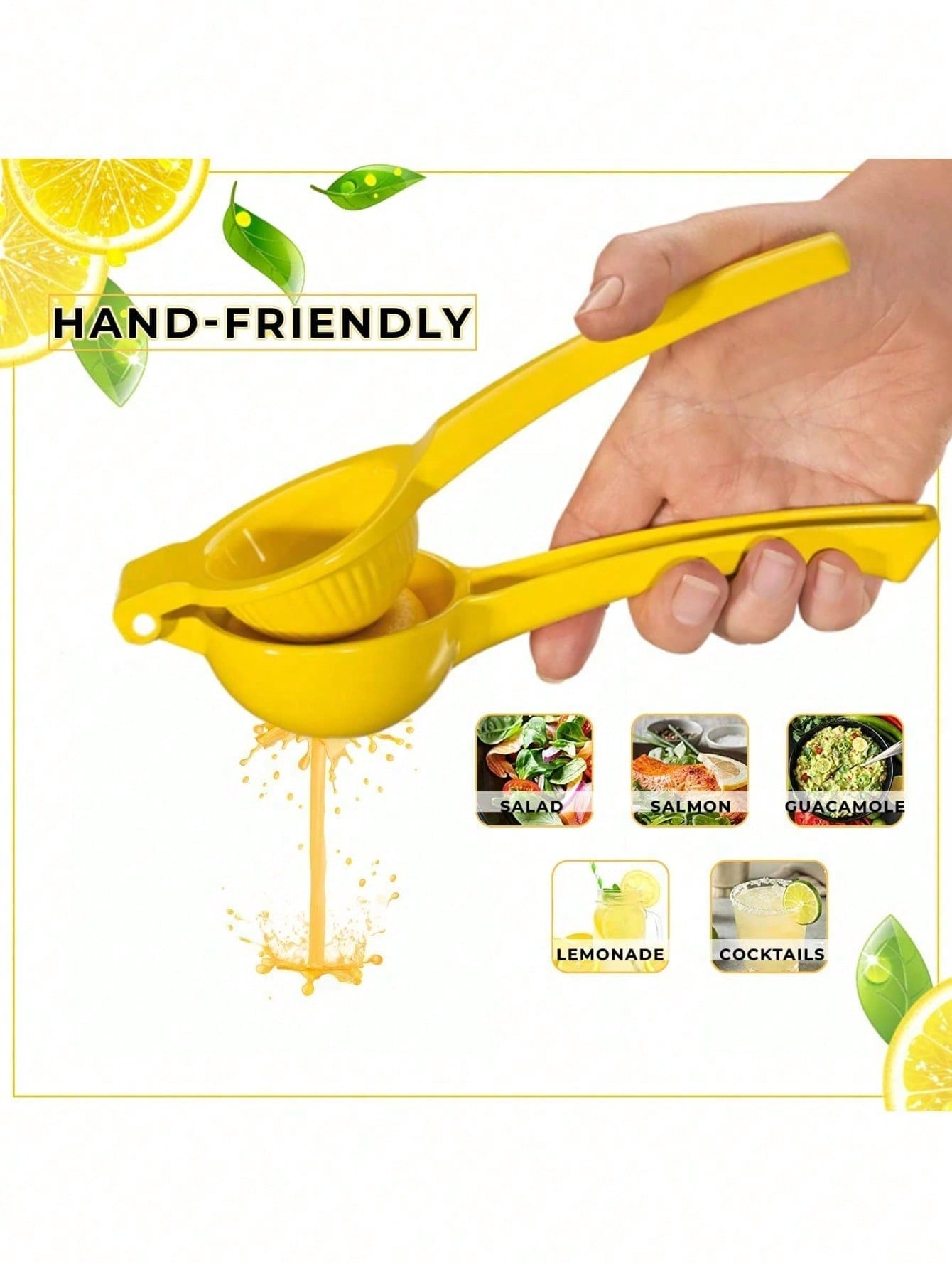 Kitchen Gadgets Juicer - ที่คั้นมะนาวแบบมือหมุน 1 ชิ้น อุปกรณ์คั้นน้ำผลไม้สำหรับครัวเรือน เครื่องมือทำน้ำผลไม้ ที่คั้นมะนาว