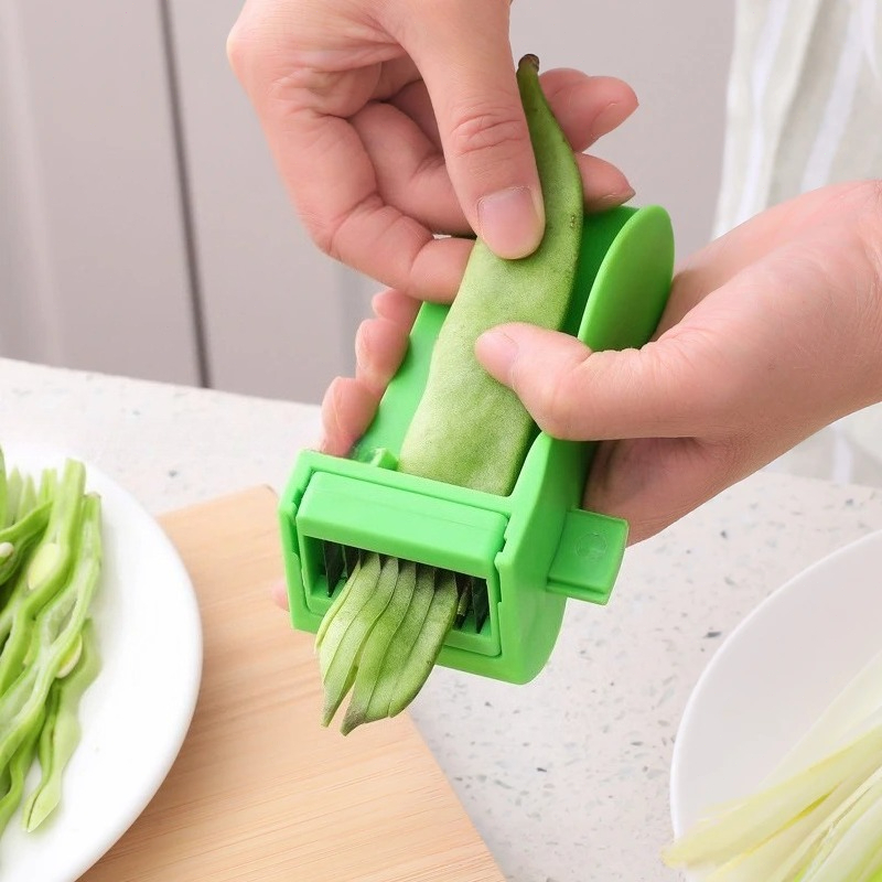 Korean Kitchen Gadgets - ที่หั่นผัก 1 ชิ้น สำหรับหั่นต้นหอม ถั่วฝักยาว ที่ปอกพริกไทยและขึ้นฉ่ายอเนกประสงค์