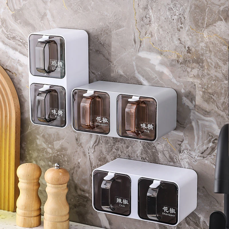 ติดผนังกล่องปรุงรสชั้นวางเครื่ - Korean Kitchen Gadgets บทวิจารณ์และราคา