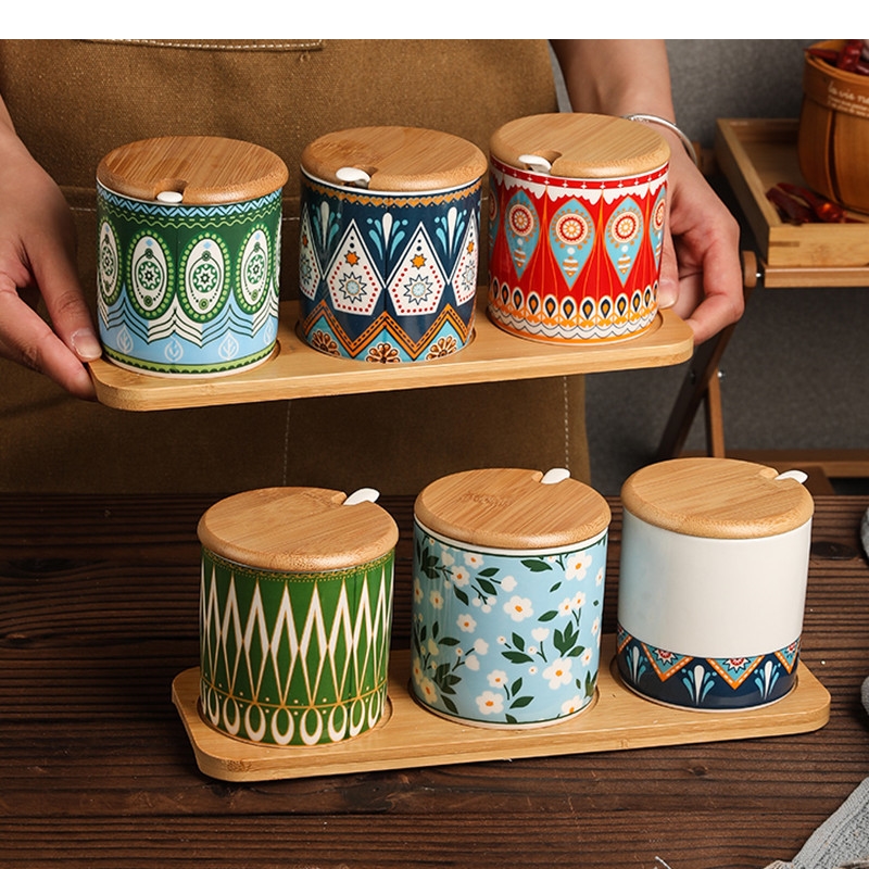 เซรามิคเครื่องปรุงรส Jar ชุดเค - Korean Kitchen Gadgets บทวิจารณ์และราคา