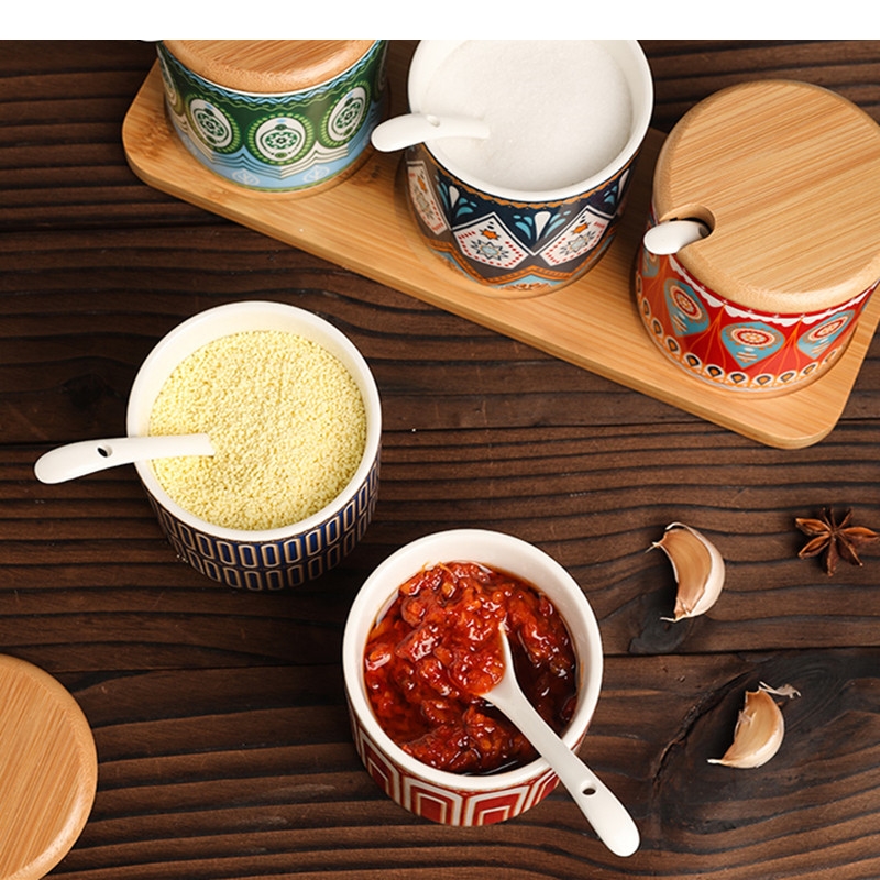 เซรามิคเครื่องปรุงรส Jar ชุดเค - Korean Kitchen Gadgets บทวิจารณ์และราคา
