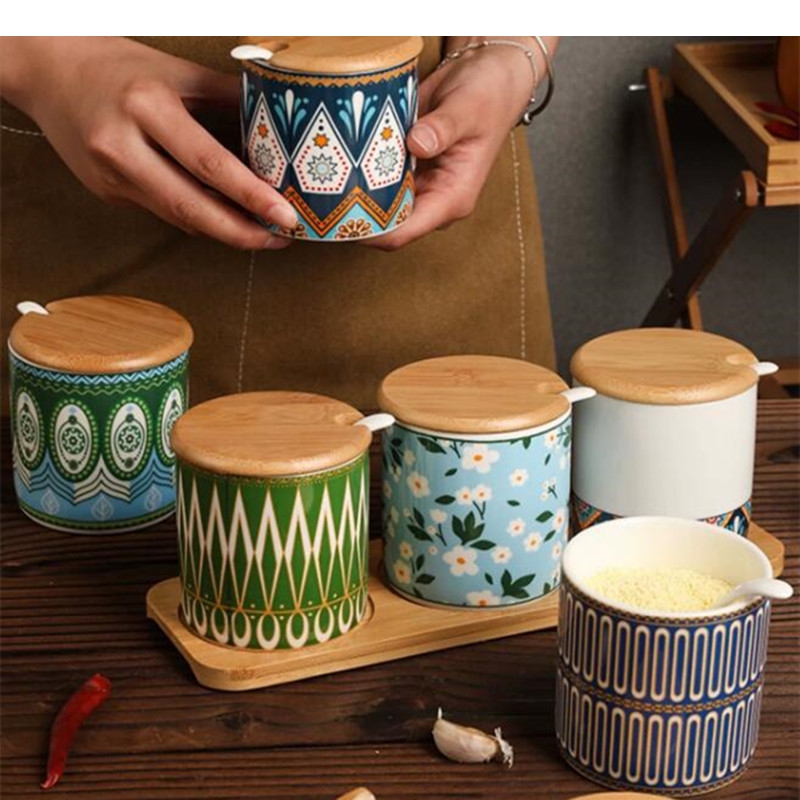 เซรามิคเครื่องปรุงรส Jar ชุดเค - Korean Kitchen Gadgets บทวิจารณ์และราคา