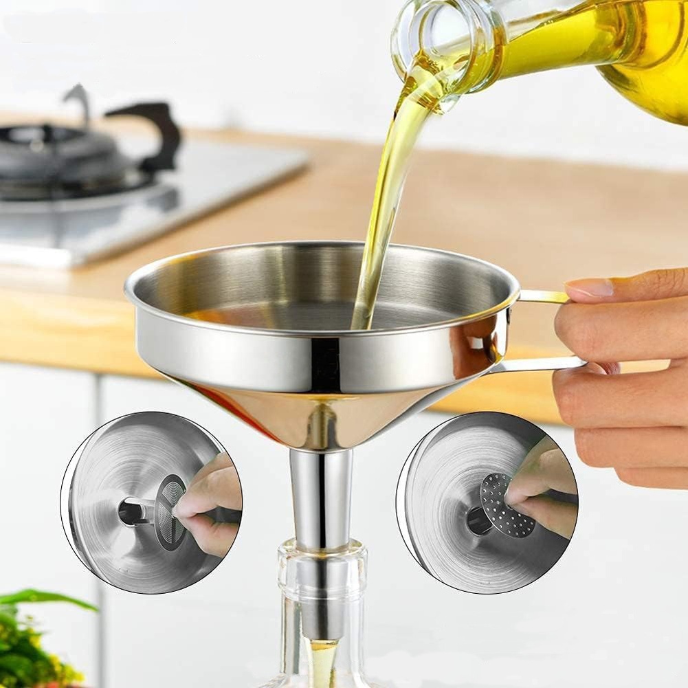 กรวยกรองน้ำมันสแตนเลส 1 ชิ้น ป - Kitchen Gadgets Sale บทวิจารณ์และราคา