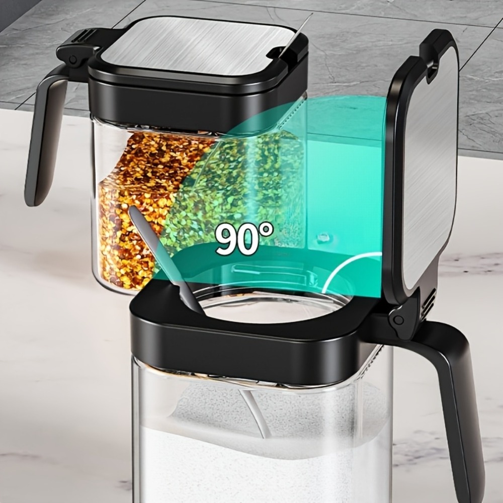 ขวดแก้วใส่เครื่องเทศพร้อมช้อน  - Korean Kitchen Gadgets บทวิจารณ์และราคา
