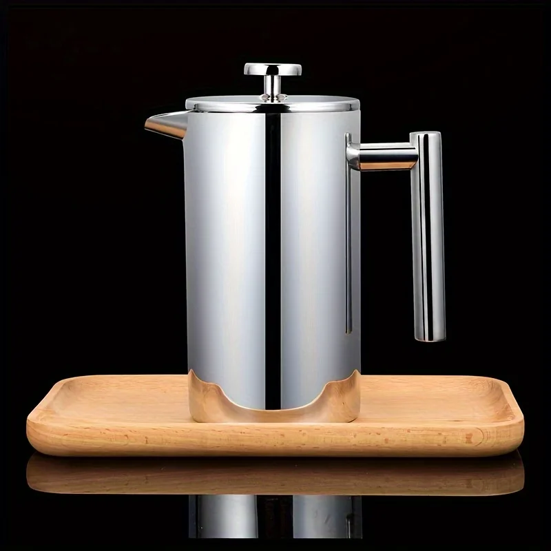 เครื่องชงกาแฟเฟรนช์เพรสสแตนเลส - French Press Coffee Maker บทวิจารณ์และราคา