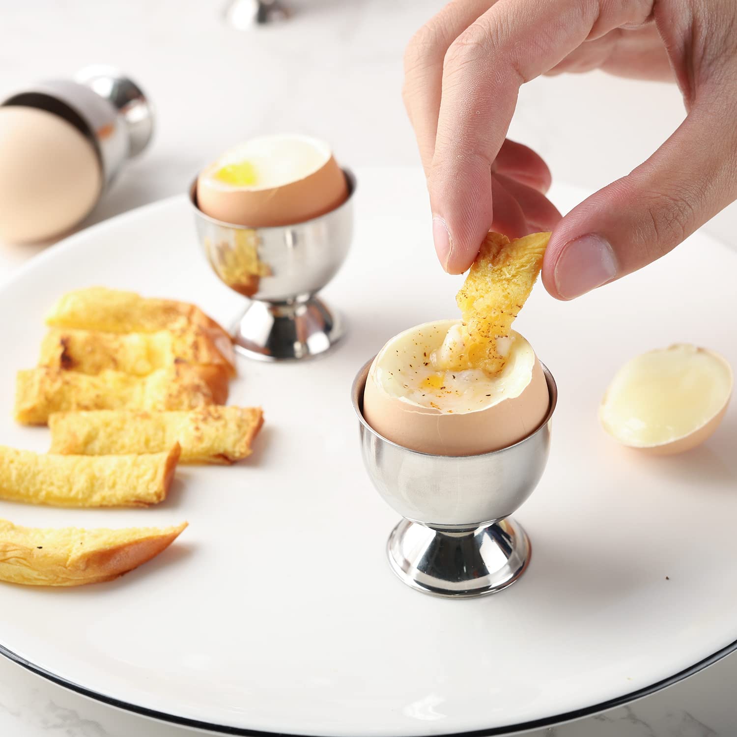 ชุดถ้วยไข่สแตนเลสเซตที่ใส่ถาดไ - Kitchen Gadgets To Gift บทวิจารณ์และราคา